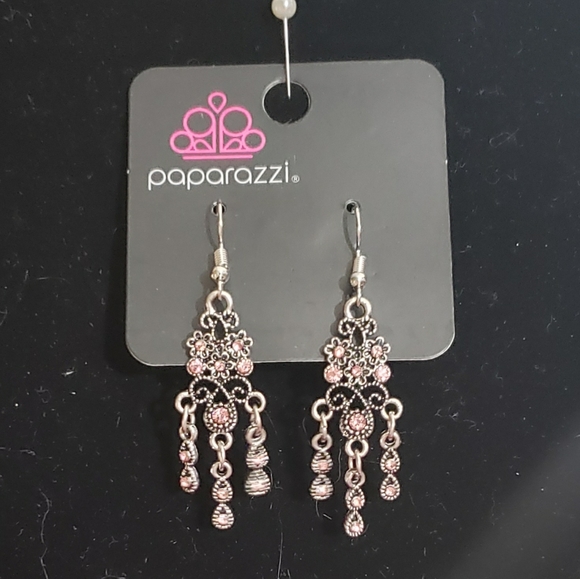 Paparazzi Earrings - Spring Bling Pink